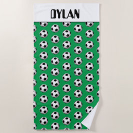Fun Fußball und Badetuchsport Strandtuch