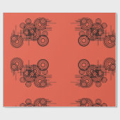 Fun futuristische Formen Geschenkpapier (Flach)