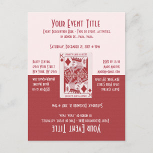 Fun Game Night Party Einladungspostkarte