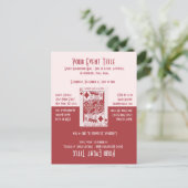 Fun Game Night Party Einladungspostkarte (Stehend Vorderseite)