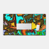 Fun Gamer Moderne, Abstrakt beängstigend Schreibtischunterlage (Tastatur & Maus)