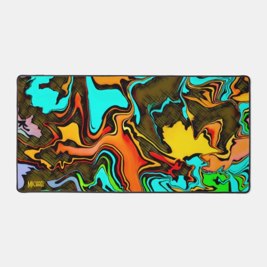 Fun Gamer Moderne, Abstrakt beängstigend Schreibtischunterlage (Vorderseite)