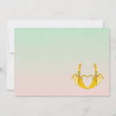 Fun Gay Banana Heart Wedding (Rückseite)