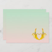Fun Gay Banana Heart Wedding (Vorne/Hinten)