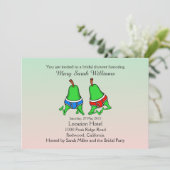 Fun Gay Pear Bridal Dusche Einladung (Stehend Vorderseite)