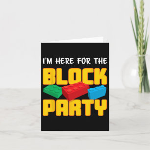 Fun Gebäude Blockblockiert Party vor k Männer Frau Karte