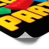 Fun Gebäude blockiert Party vor K Men Women Ki Poster (Ecke)