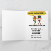 FUN GEBURTSTAG - SIEHE INNEN UND Zurück ... Karte (Innenseite)