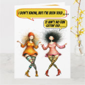 FUN GEBURTSTAG - SIEHE INNEN UND Zurück ... Karte (Gelbe Blume)