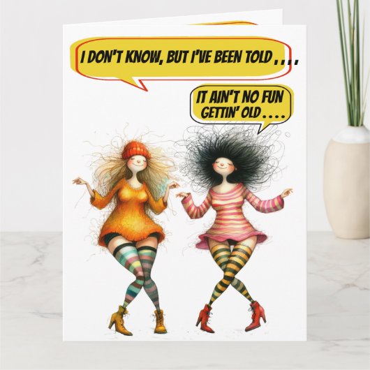 FUN GEBURTSTAG - SIEHE INNEN UND Zurück ... Karte (Vorderseite)