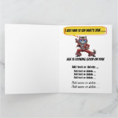 FUN GEBURTSTAG - SIEHE INNEN UND Zurück ... Karte (Innenseite)