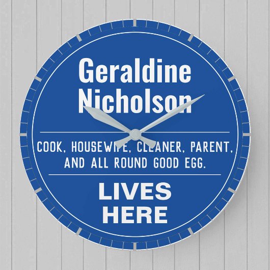 Fun Gedenkmauer Kleine große Uhr