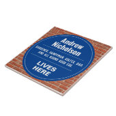 Fun Gedenkwand Wand Plaque Fliese (Seite)