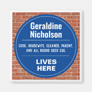 Fun Gedenkwand Wand Plaque Magnet