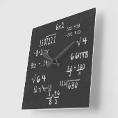 Fun Geek Math Quadratische Wanduhr (Winkel)