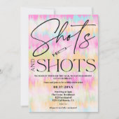 Fun gefärbte Krawatte Aufnahmen Impffeier Einladung (Vorderseite)