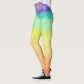 Fun Gefärbte Krawatte Rainbow Yoga Leggings (Links)