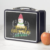 Fun gefüllt Weihnachtsdesign Metall Brotdose (Beispiel)