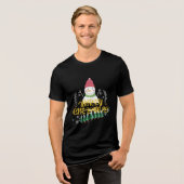 Fun gefüllt Weihnachtsdesign Tri-Blend Shirt (Vorderseite voll)
