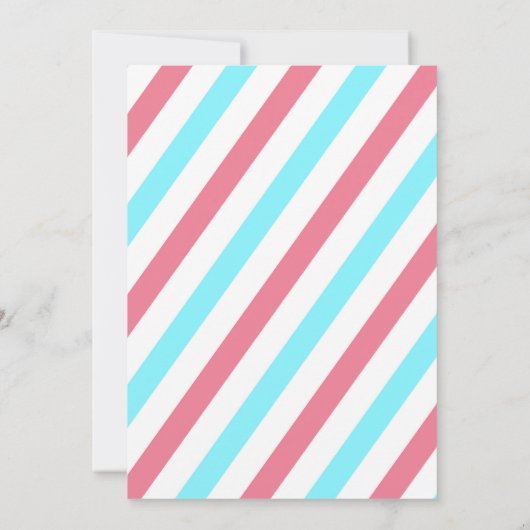 Fun Gender Reveal Party Einladung (Rückseite)