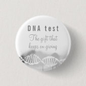 Fun Genealogy DNA Test das Geschenk Behalte geben Button (Vorderseite)