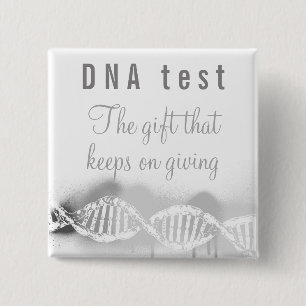 Fun Genealogy DNA Test das Geschenk Behalte geben Button