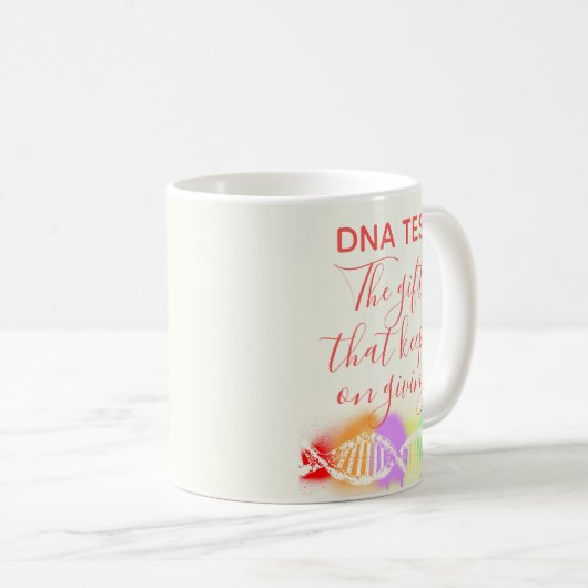 Fun Genealogy DNA Test das Geschenk Behalte geben Kaffeetasse (VorderseiteRechts)