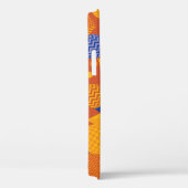 Fun Geometric Orange Violet Muster Case-Mate iPhone Hülle (Rückseite / Rechts)