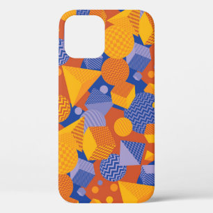 Fun Geometric Orange Violet Muster Case-Mate iPhone Hülle