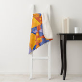 Fun Geometric Orange Violet Muster Sherpadecke (Beispiel)