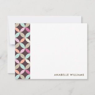 Fun Geometric Pattern Flat Vielen Dank Hinweis Kar Einladung