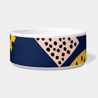 Fun Geometrie: Abstraktes mehrfarbiges Muster Napf
