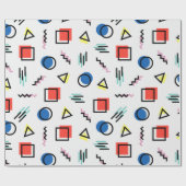 Fun geometrische Formen Moderne grafische Kunst Geschenkpapier (Flach)