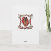 Fun German Shepherd Holiday Foto Feiertagskarte (Rückseite)