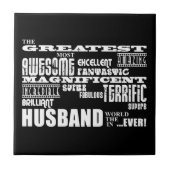Fun Geschenke für Husbands: Bestes Ehemann Fliese (Vorderseite)