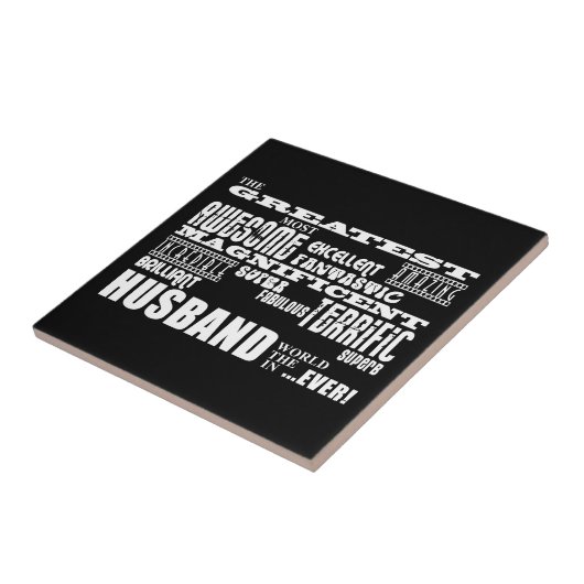 Fun Geschenke für Husbands: Bestes Ehemann Fliese (Seite)