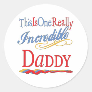 Fun Geschenke für Vater Runder Aufkleber