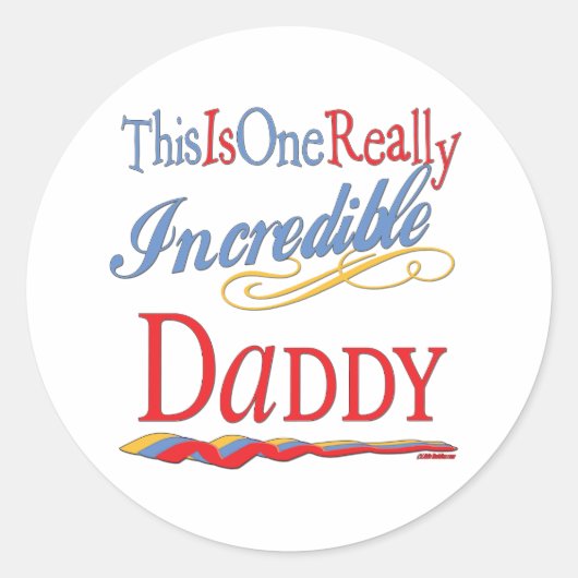Fun Geschenke für Vater Runder Aufkleber (Vorderseite)