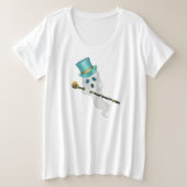 Fun Ghost Blue Eyes Blue Top Hut mit Extravagantem (Design vorne)