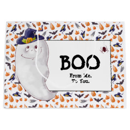 Fun Ghost Boo Halloween Große Geschenktüte
