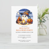 Fun Ghost Boo-Tastisches Halloween-Party Einladung (Stehend Vorderseite)