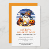 Fun Ghost Boo-Tastisches Halloween-Party Einladung (Vorne/Hinten)
