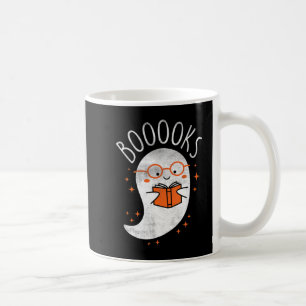Fun Ghost Book Reading Halloween Niedlich Teacher  Kaffeetasse