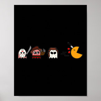 Fun Ghosts Parody Halloween Gamer 80er Horror Movi Poster