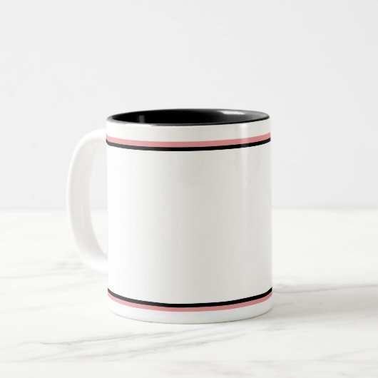 "Fun gift" "Bionic Angesagt Replacement"-Tasse Zweifarbige Tasse (Vorderseite Links)