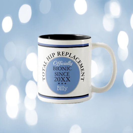 "Fun gift" "Bionic Angesagt Replacement"-Tasse Zweifarbige Tasse