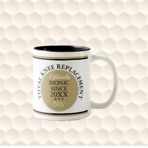 Fun gift~ Bionic Knee-Ersatz-Tasse Zweifarbige Tasse