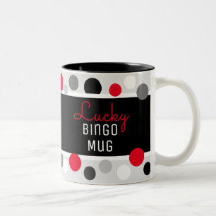 Fun Gift! Lucky Bingo Tasse Zwei-Tone-Kaffee-Tasse