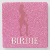 Fun Gifts for Women Golfers Steinuntersetzer (Vorderseite)