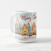 Fun Gingerbread Houses Weihnachtsfeiern Tasse (Vorderseite Links)